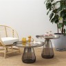 Столик кофейный dahl, D70,5х43 см, матовый хром/серый 