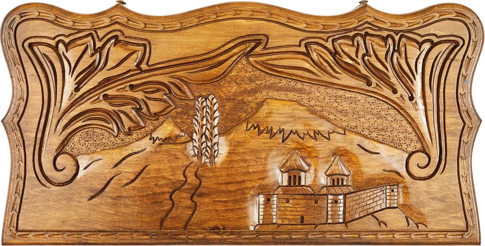 Нарды резные "Арарат и Хорвирап", Petrosyan 