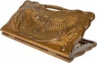 Нарды резные &quot;Сова&quot; с ручкой 60, Haleyan