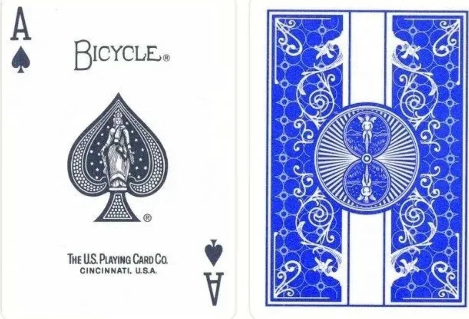 Bicycle Prestige 100% plastic Standard Premium box blue / Байсикл Престиж 100% пластик стандарт Прем 