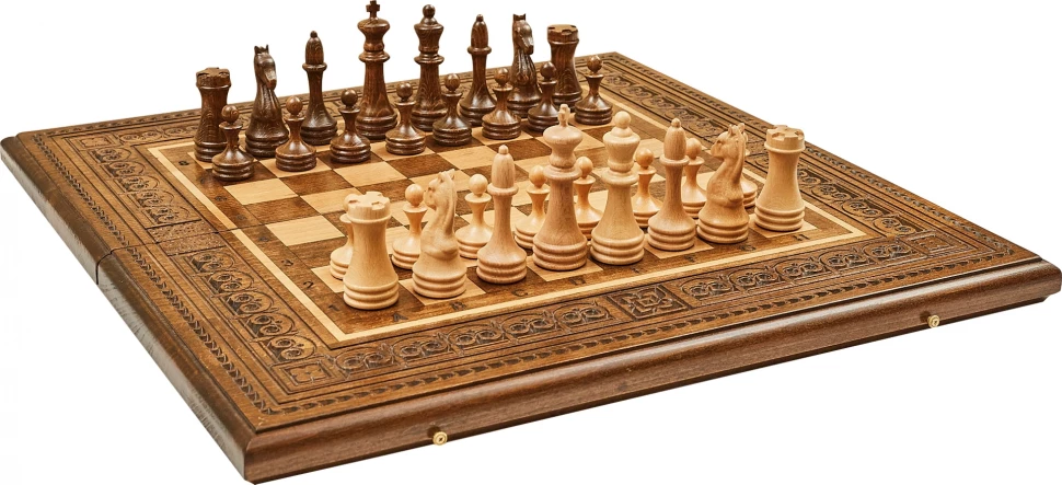 Шахматы + нарды резные "Наира" 50, Mkhitaryan 