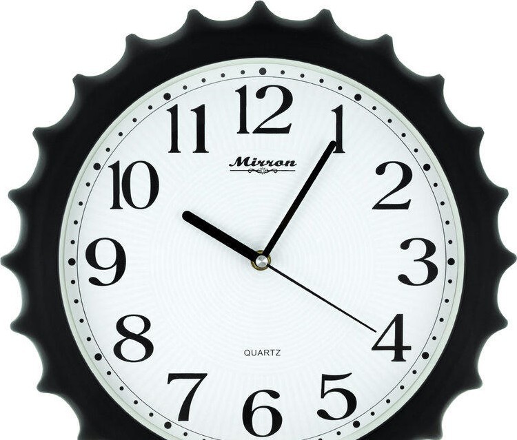 Настенные часы mirron m1016А ЧБ 