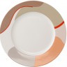 Набор из двух тарелок бежевого цвета с авторским принтом из коллекции freak fruit, 27см 