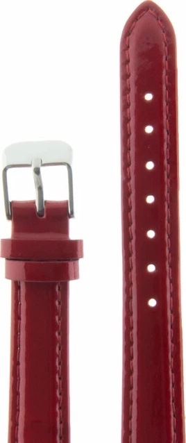 Ремешки maknamara 14 мм красн лак сер заст mp-14081 