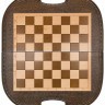 Шахматы + нарды резные "Овальные" 40, Haleyan 