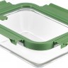 Контейнер для запекания и хранения прямоугольный с крышкой, 1 л, зеленый 