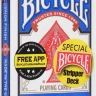 Карты "Bicycle Stripper Deck blue" / конусная колода 