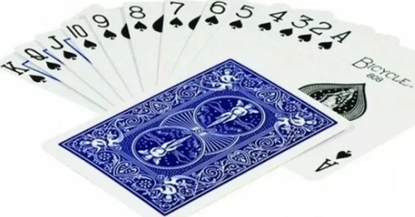 Игральные карты Bicycle Standard 54 карты, синие 