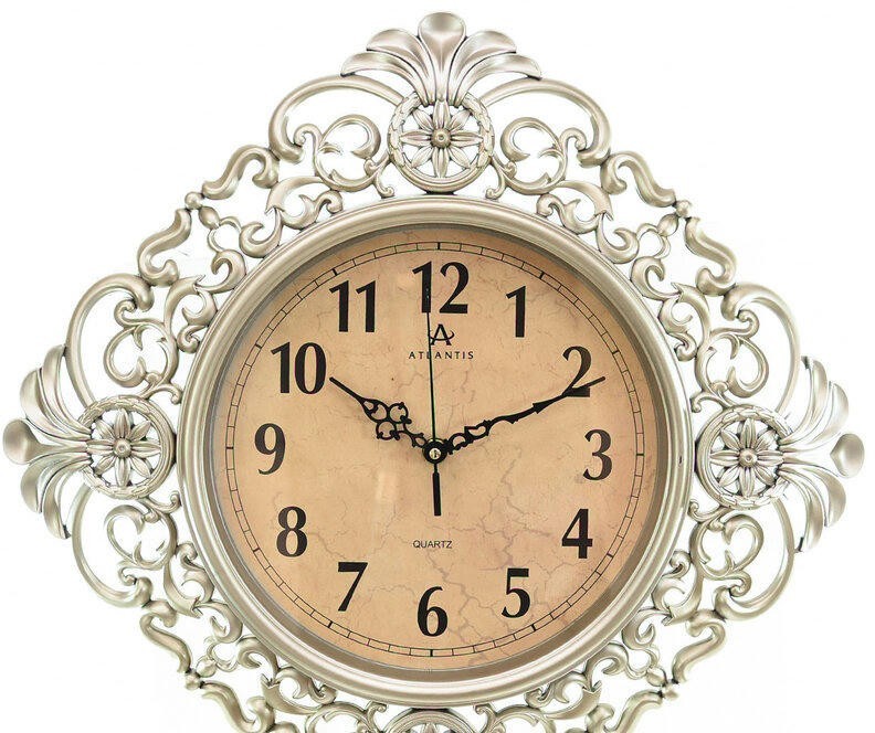 Настенные часы atlantis tld-35190a silver 