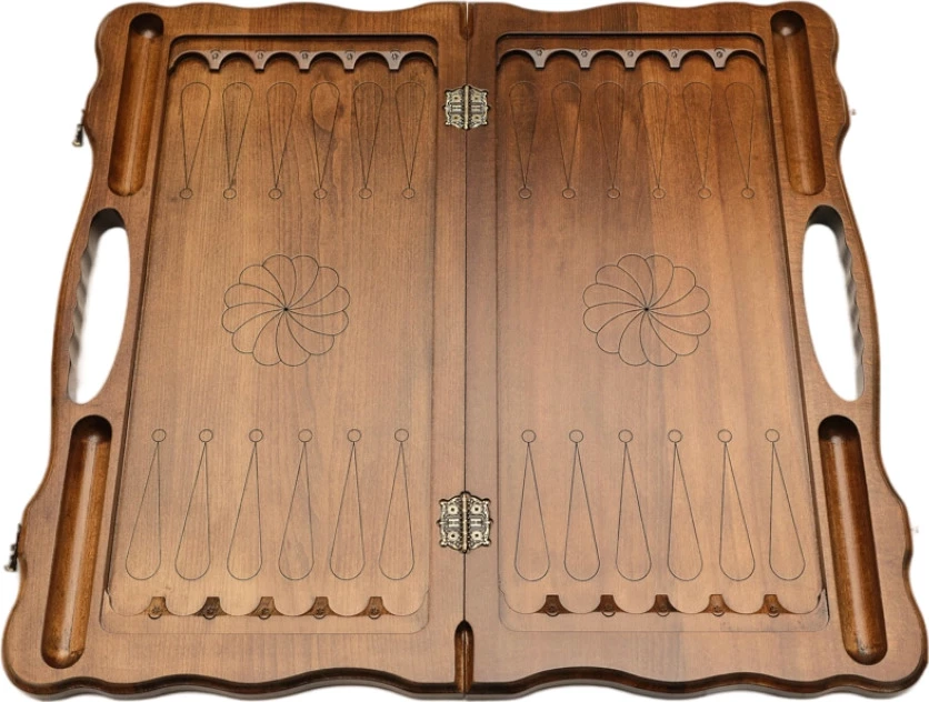 Нарды резные "Лошадь" с ручкой 60, Haleyan 