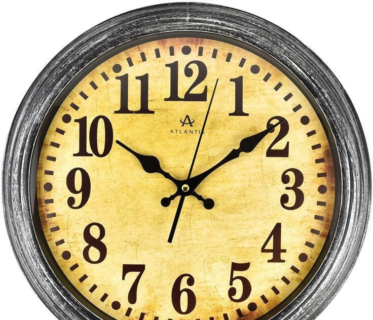 Настенные часы atlantis tld-3708c silver 