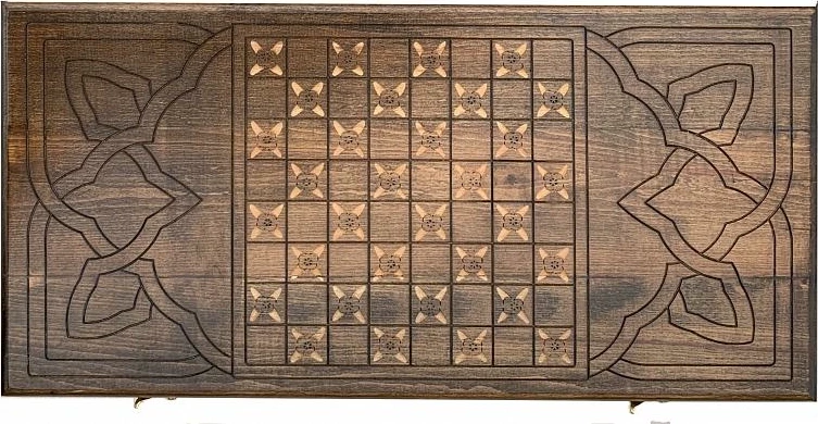 Нарды резные "Солнечный цветок", Mkhitaryan 