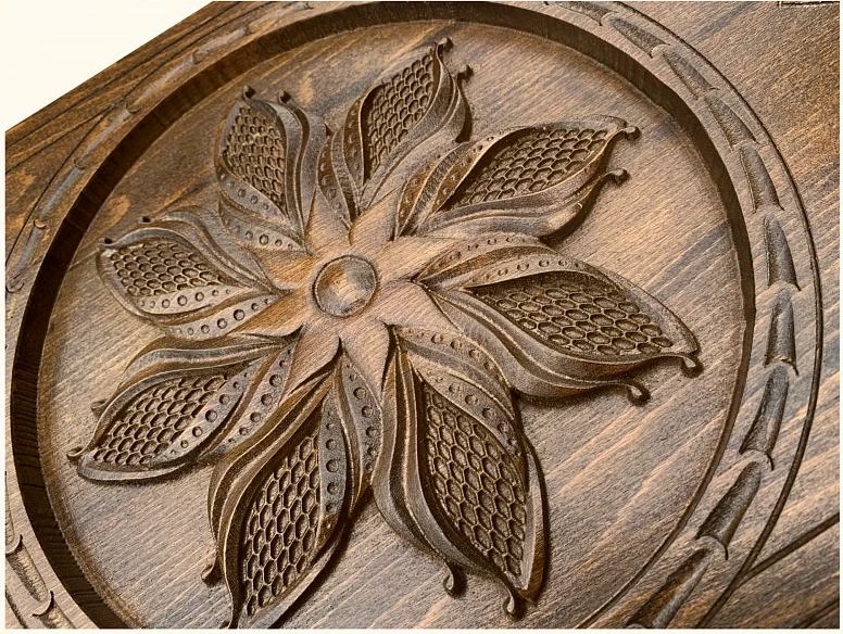 Нарды резные "Солнечный цветок", Mkhitaryan 