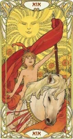 Карты Таро &quot;Golden Art Nouveau Tarot Grand Trumps 22 Cards&quot; Lo Scarabeo / Золотой козырь Таро