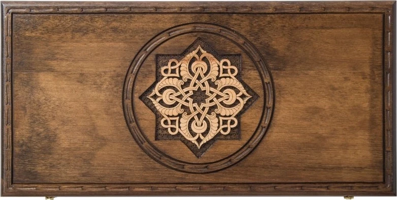 Нарды резные "Золотой Узор 2", Mirzoyan 