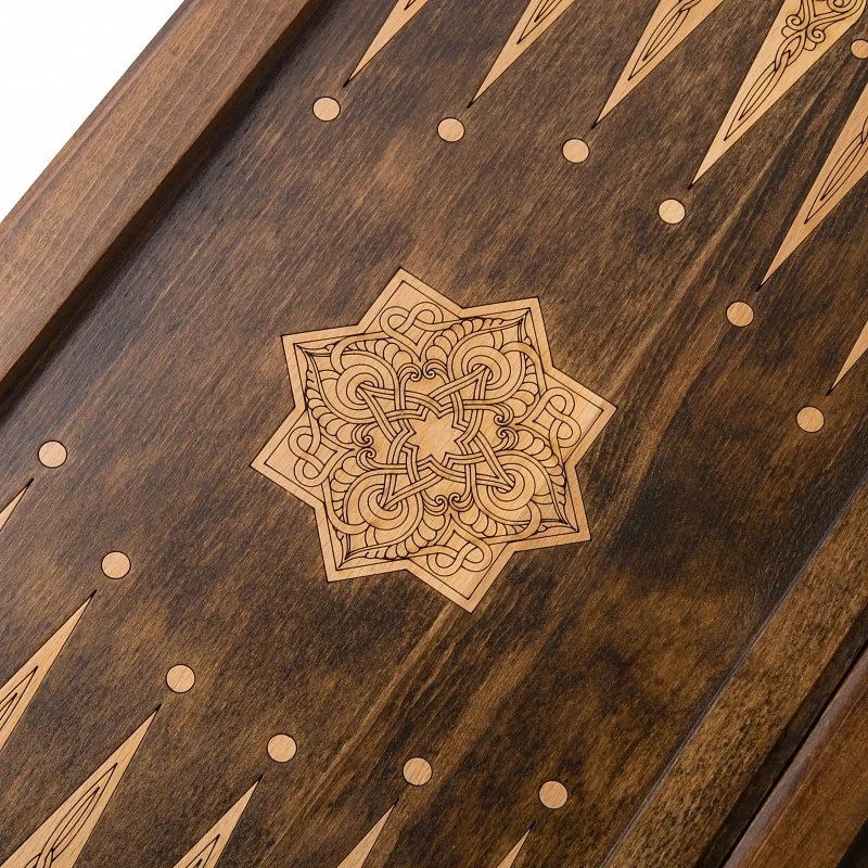 Нарды резные "Золотой Узор 2", Mirzoyan 