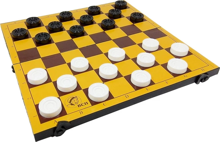 Шашки "Владимирские" (Россия, пластик, 30х15х3 см) 