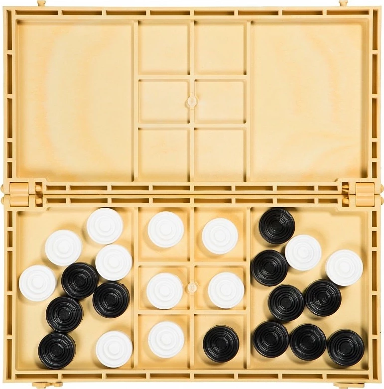 Шашки "Владимирские" (Россия, пластик, 30х15х3 см) 