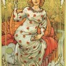 Карты Таро Golden Art Nouveau Tarot Grand Trumps 22 Cards Lo Scarabeo / Золотое Арт-Нуво 22 старших аркана 