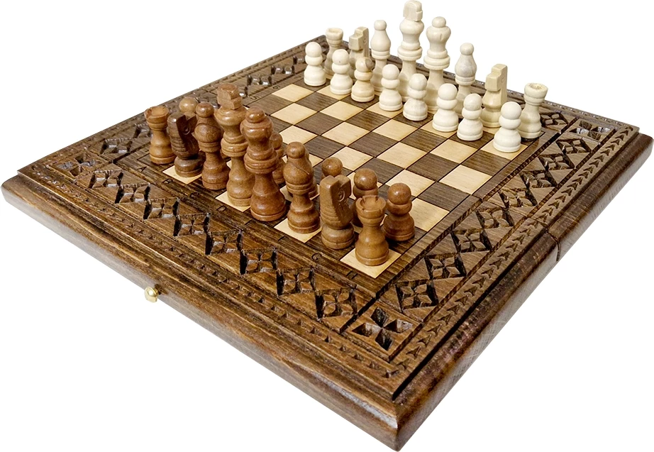 Шахматы + нарды резные "Роял 2" 30, Ustyan 