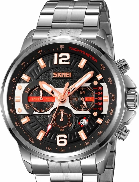 Наручные часы skmei 9332sibk silver/black 