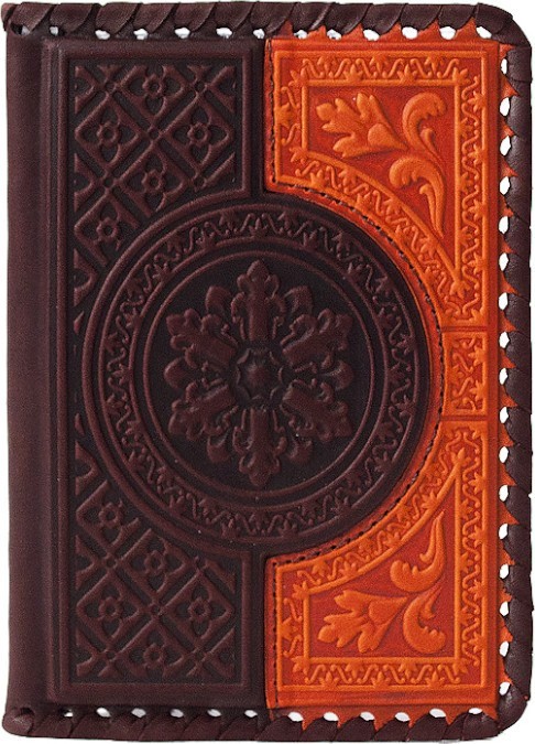 Обложка на паспорт «Венеция». Цвет коричнево-оранжевый 