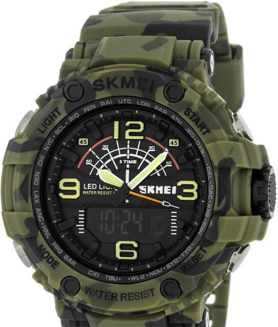 Skmei 1617CMGN amry green camouflage 