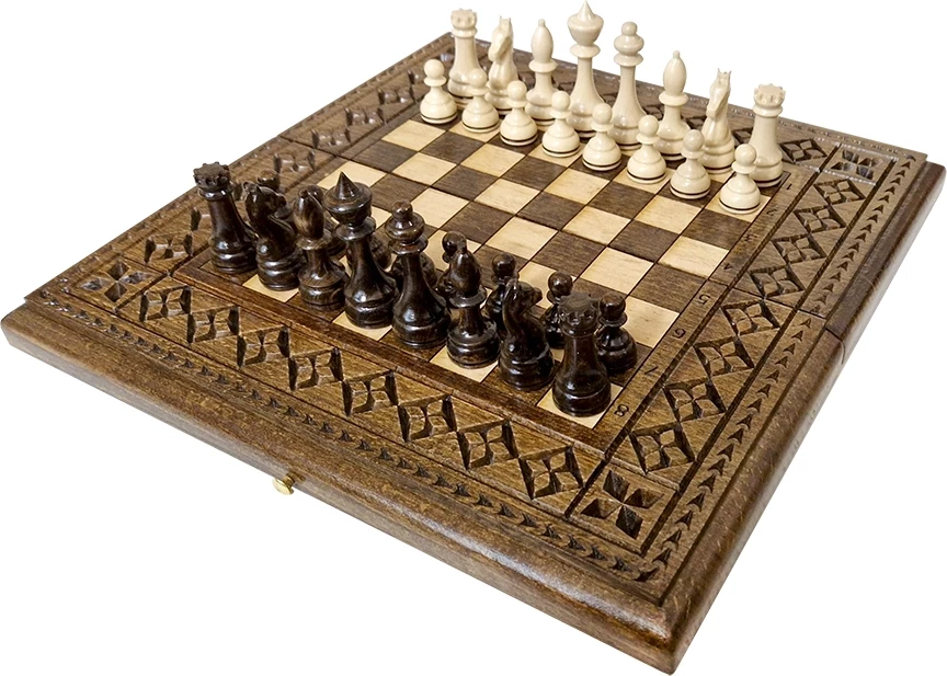 Шахматы + нарды резные "Роял 1" 30, Ustyan 