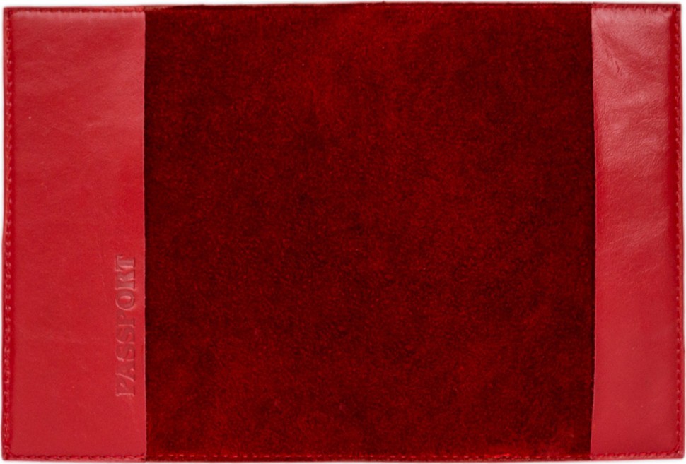 Обложка на паспорт «Геометрия». Цвет красный 