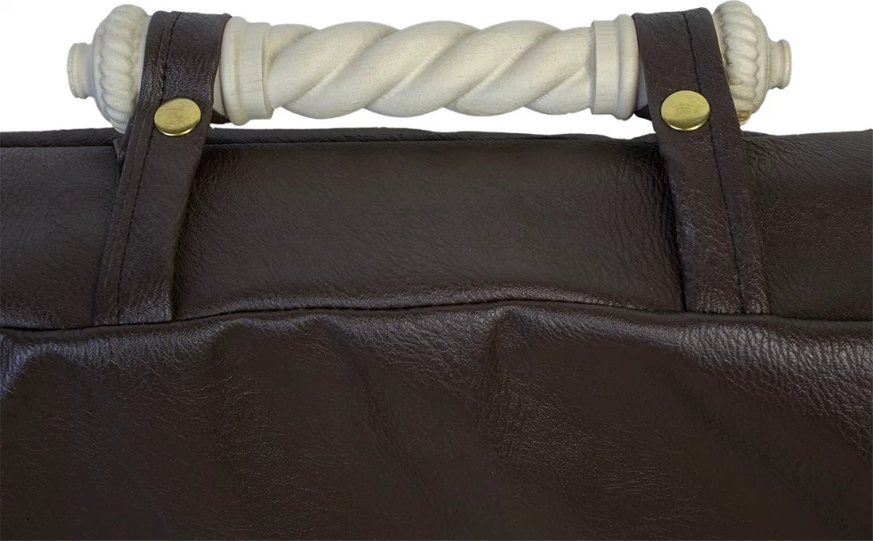 Чехол кожаный с деревянной ручкой для больших нард, Mkhitaryan 