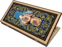 Нарды + Шашки Сирия Тадж-Махал большие (Россия, дерево, 60 см), Partida