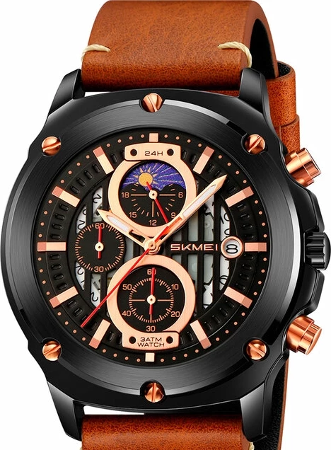 Наручные часы skmei 9351bnbk brown/black 