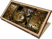 Нарды + Шашки Сирия Львы большие (Россия, дерево, 60 см), Partida