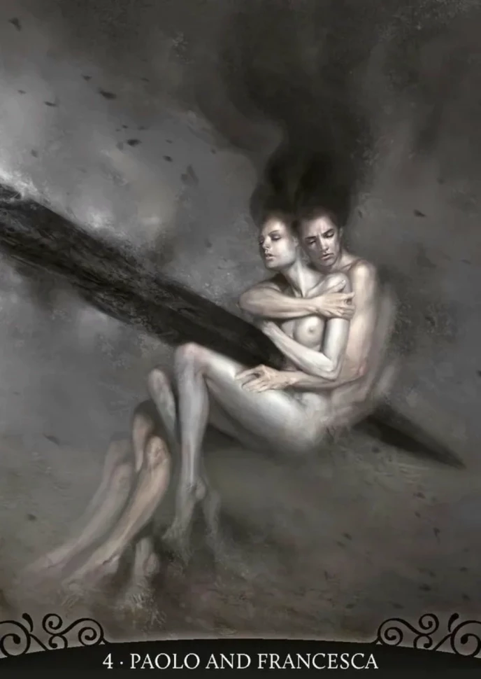 Карты Таро "Dante's Inferno Oracle Cards" Lo Scarabeo / Карты Оракула Ада Данте 