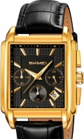 Наручные часы skmei 2339lgdbk gold/black-leather