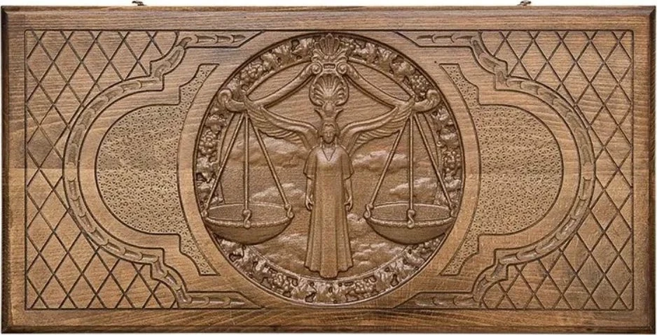 Нарды резные "Зодиак Весы", Ustyan 