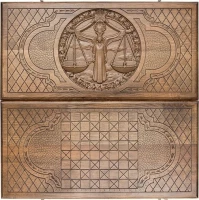 Нарды резные &quot;Зодиак Весы&quot;, Ustyan