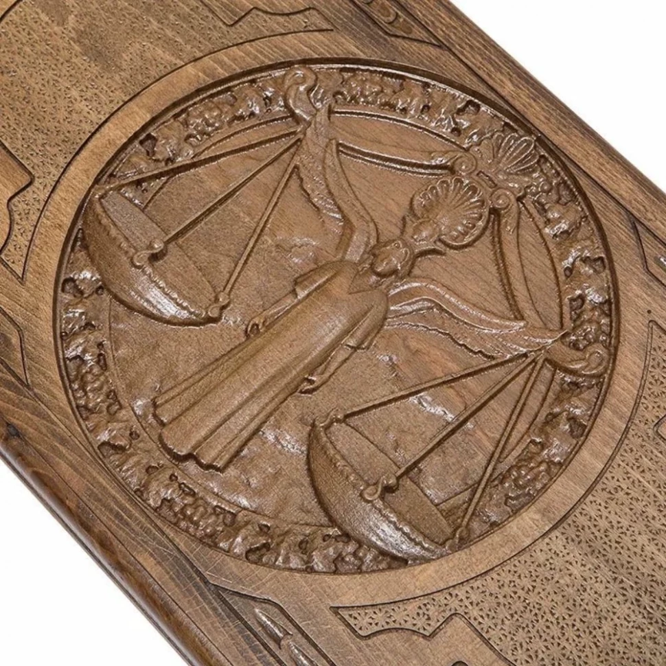 Нарды резные "Зодиак Весы", Ustyan 