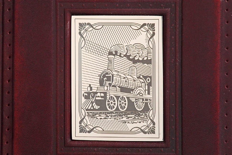 Ежедневник А5 «Железнодорожнику-1» с накладкой покрытой никелем 