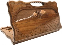 Нарды резные &quot;Арарат&quot; с ручкой 60, Haleyan