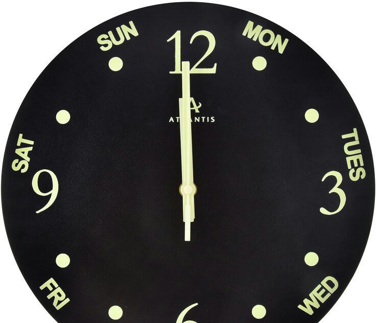 Настенные часы atlantis m6012-2 black 