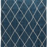 Ковер из джута темно-синего цвета с геометрическим рисунком из коллекции ethnic, 200x300 см 