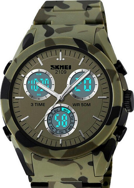 Skmei 2109CMGN army green camouflage 