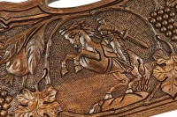 Нарды резные &quot;Всадник&quot; с ручкой 50, Haleyan