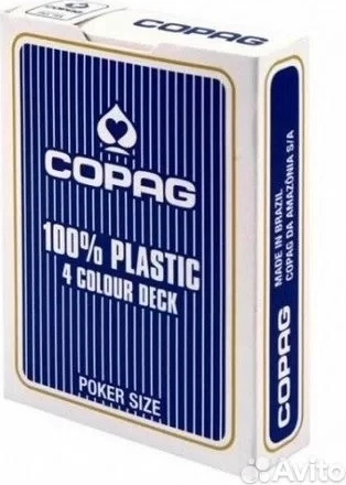 Карты "Copag 4 Colour (blue)" 