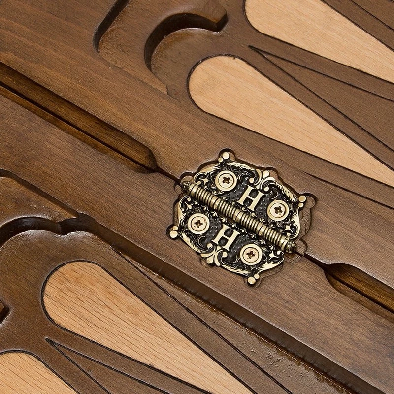 Шахматы + нарды резные "Вардени" 60 с ручкой, Haleyan 