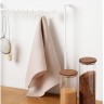 Набор из двух вафельных полотенец изо льна бежевого цвета из коллекции essential, 50х70 см 