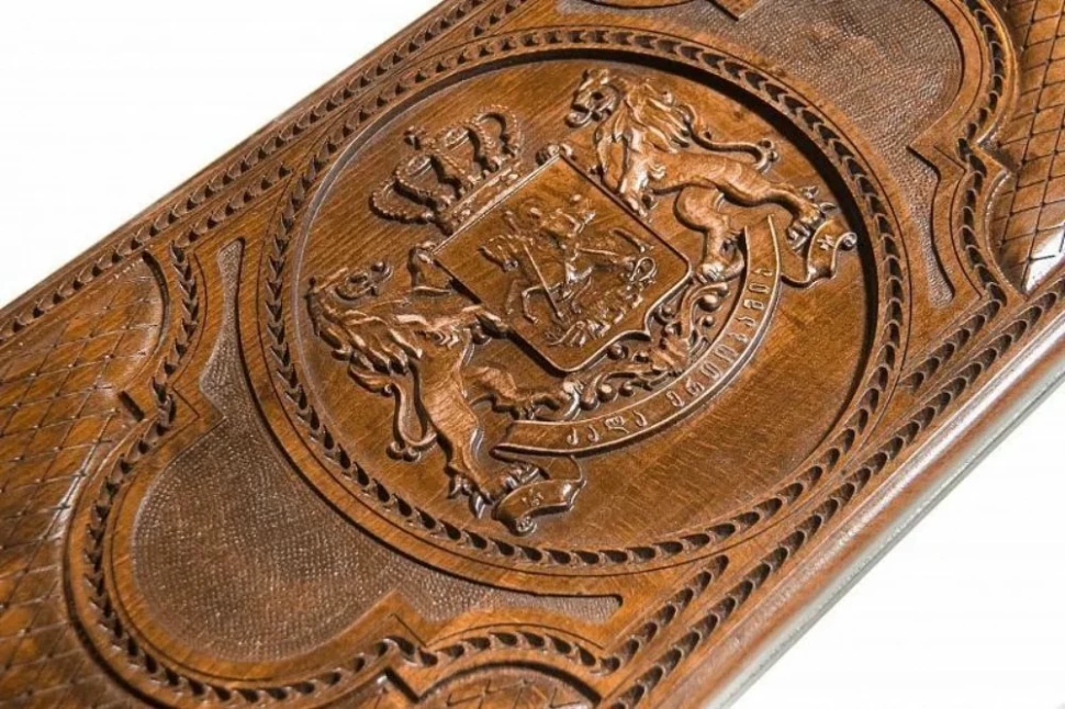 Нарды резные "Герб Грузии", Mkhitaryan 