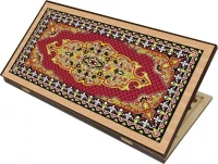 Нарды + Шашки Сирия Красные средние (Россия, дерево, 50 см), Partida