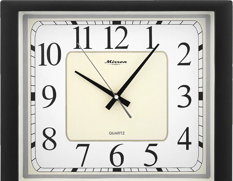 Настенные часы mirron m2202a ЧБ 